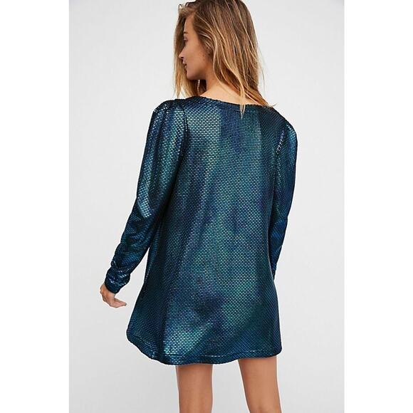 New Free People Diamonds are Forever Mini Dress $128 X-SMALL Petal Combo RARE - Picture 8 of 8